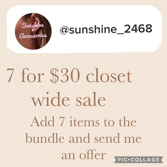 7/$30 Gold  EARRINGS - Picture 7 of 8